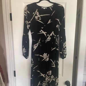 O’Neill black oriental wrap dress